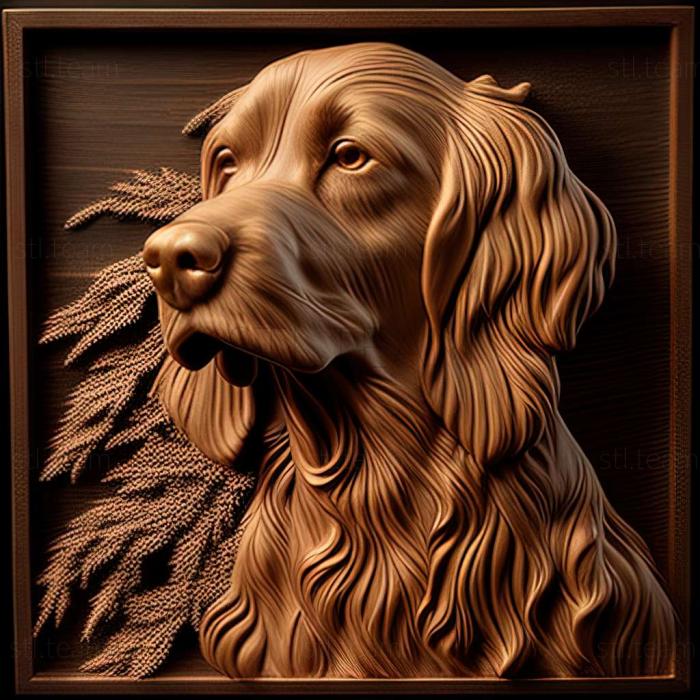 3D model Scottish Setter dog (STL)